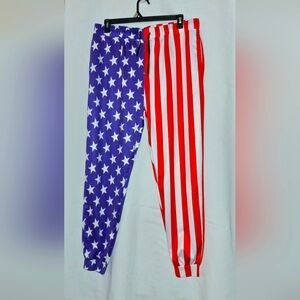 Patriotic Star and Stripe Joggers Size 2X